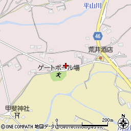 熊本県荒尾市平山2383周辺の地図