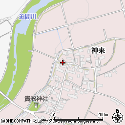 熊本県菊池市野間口282周辺の地図