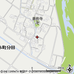 熊本県山鹿市鹿本町分田797周辺の地図