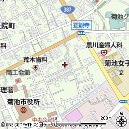 熊本県菊池市西正観寺1059周辺の地図