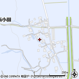 熊本県阿蘇市西小園417周辺の地図