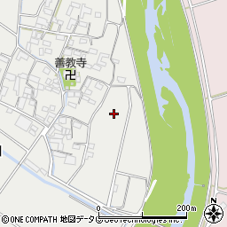 熊本県山鹿市鹿本町分田周辺の地図