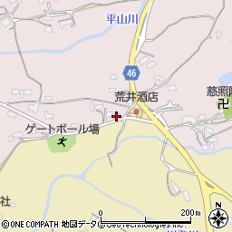 熊本県荒尾市平山2386-2周辺の地図