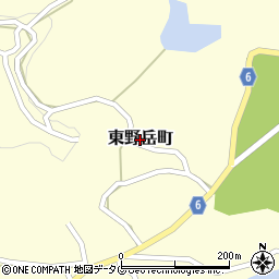 長崎県大村市東野岳町周辺の地図