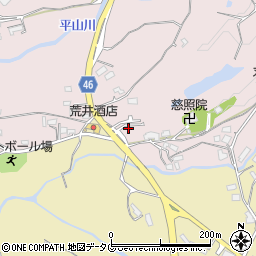 熊本県荒尾市平山2557周辺の地図