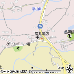 熊本県荒尾市平山2386-6周辺の地図