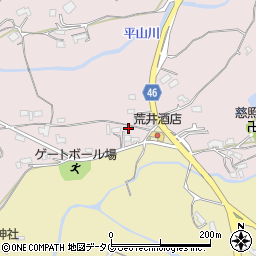 熊本県荒尾市平山2386-3周辺の地図
