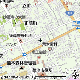 熊本県菊池市西正観寺1015周辺の地図