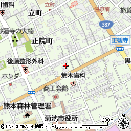 熊本県菊池市西正観寺1018周辺の地図