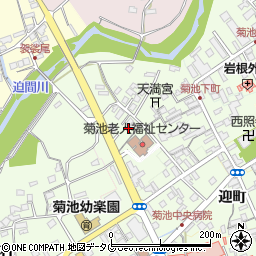 熊本県菊池市下町430-5周辺の地図