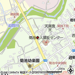 熊本県菊池市下町430-6周辺の地図