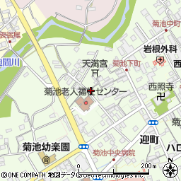 熊本県菊池市下町328周辺の地図