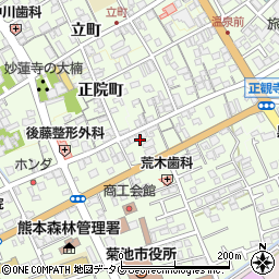 熊本県菊池市西正観寺1077周辺の地図