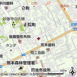 熊本県菊池市西正観寺1014周辺の地図