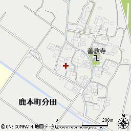 熊本県山鹿市鹿本町分田330周辺の地図