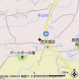 熊本県荒尾市平山2388周辺の地図