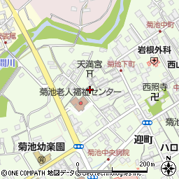 熊本県菊池市下町334周辺の地図