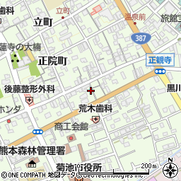 熊本県菊池市西正観寺1021周辺の地図