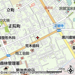 熊本県菊池市西正観寺周辺の地図