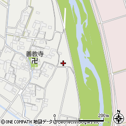 熊本県山鹿市鹿本町分田306周辺の地図