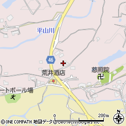 熊本県荒尾市平山2554周辺の地図