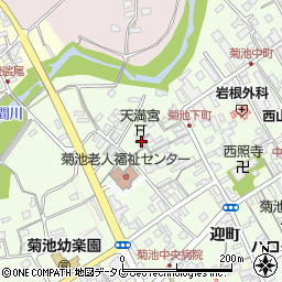 熊本県菊池市下町335周辺の地図