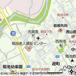 熊本県菊池市下町333-1周辺の地図