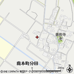 熊本県山鹿市鹿本町分田326周辺の地図