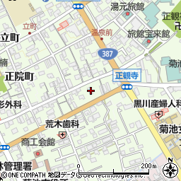 熊本県菊池市西正観寺1032周辺の地図