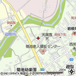 熊本県菊池市下町356-4周辺の地図
