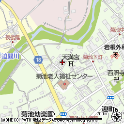 熊本県菊池市下町356周辺の地図