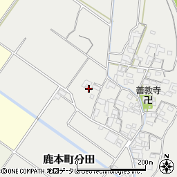 熊本県山鹿市鹿本町分田191-1周辺の地図
