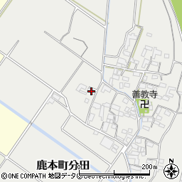 熊本県山鹿市鹿本町分田325周辺の地図