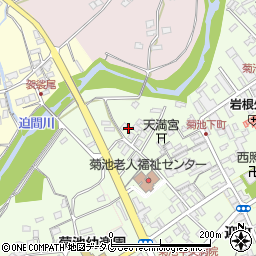 熊本県菊池市下町357周辺の地図