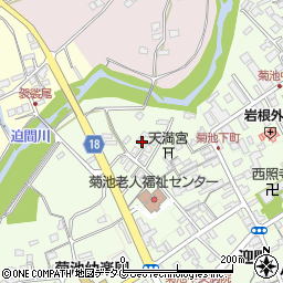 熊本県菊池市下町356-1周辺の地図