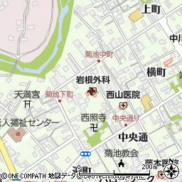 熊本県菊池市中町110周辺の地図