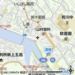 長崎県南松浦郡新上五島町有川郷周辺の地図