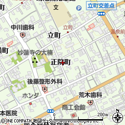 熊本県菊池市正院町周辺の地図