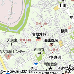 熊本県菊池市中町109周辺の地図