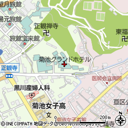 菊池グランドホテル周辺の地図