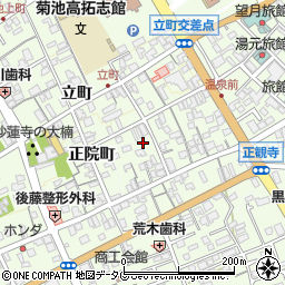 熊本県菊池市西正観寺994周辺の地図