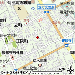 熊本県菊池市西正観寺993周辺の地図
