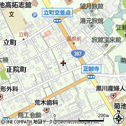 熊本県菊池市西正観寺973周辺の地図