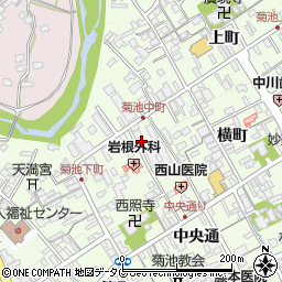 熊本県菊池市中町113周辺の地図