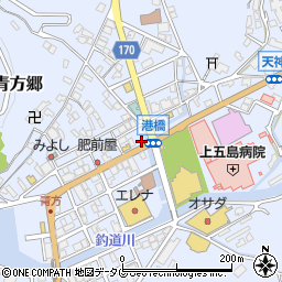 長崎県南松浦郡新上五島町青方郷周辺の地図