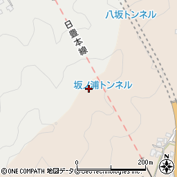 坂ノ浦トンネル周辺の地図