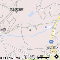 熊本県荒尾市平山2443周辺の地図