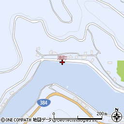 港町周辺の地図