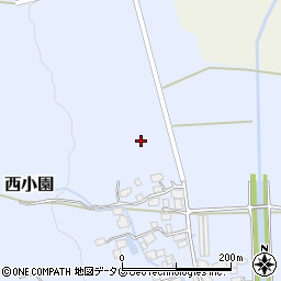 熊本県阿蘇市西小園584周辺の地図