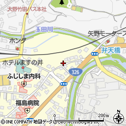 大分県豊後大野市三重町市場40周辺の地図